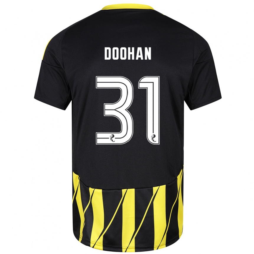 Enfant Football Maillot Ross Doohan #31 Noir Jaune Tenues Extérieur 2024/25 Canada