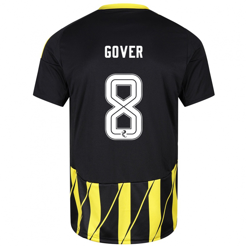 Enfant Football Maillot Chloe Gover #8 Noir Jaune Tenues Extérieur 2024/25 Canada