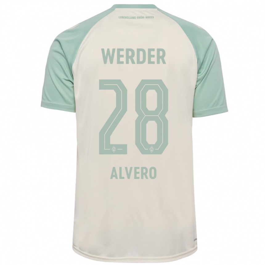 Enfant Football Maillot Skelly Alvero #28 Blanc Cassé Vert Clair Tenues Extérieur 2024/25 Canada