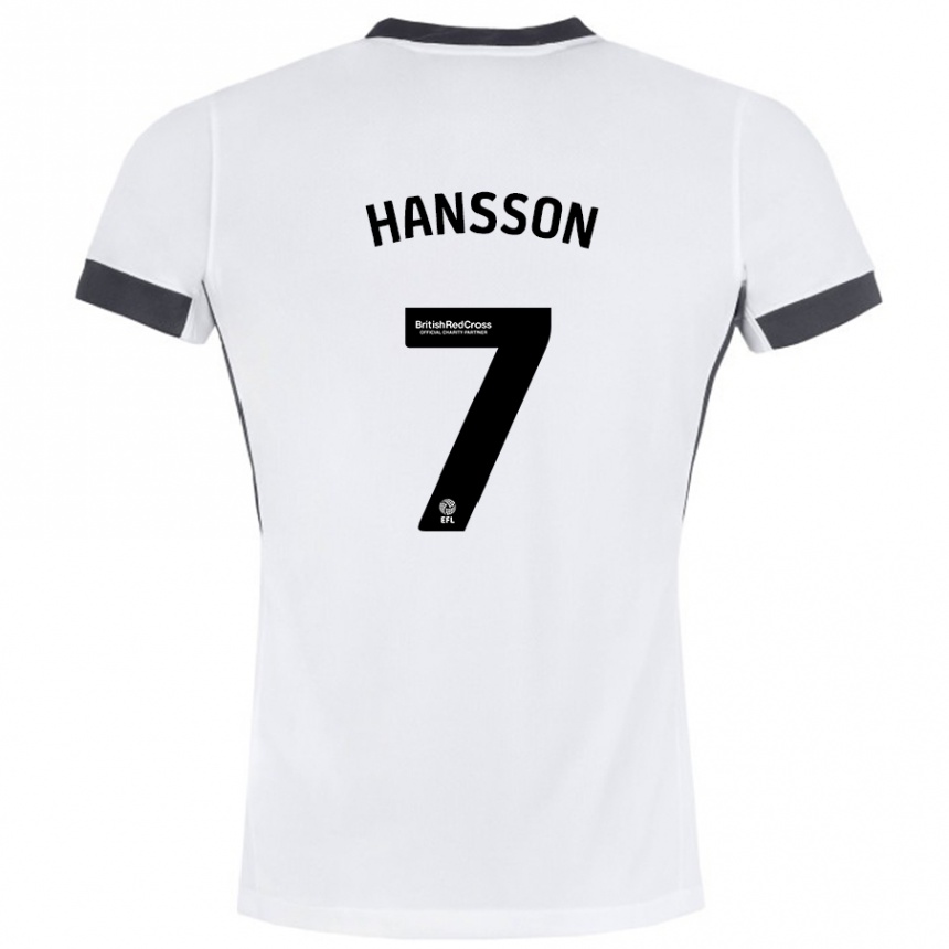 Enfant Football Maillot Emil Hansson #7 Blanc Noir Tenues Extérieur 2024/25 Canada