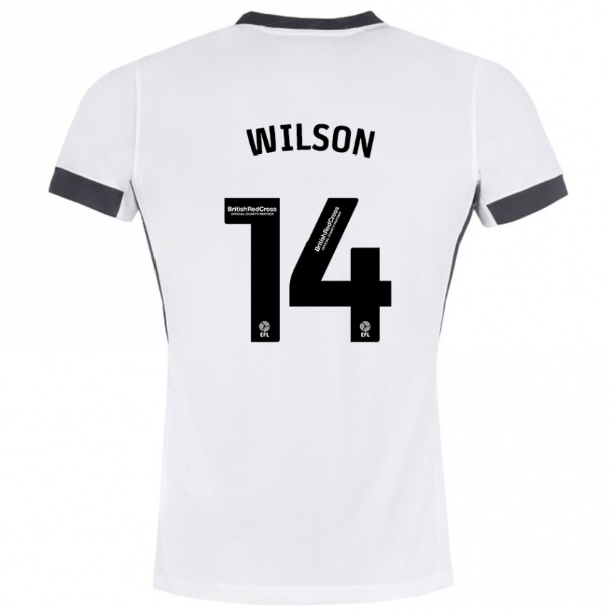 Enfant Football Maillot Siobhan Wilson #14 Blanc Noir Tenues Extérieur 2024/25 Canada