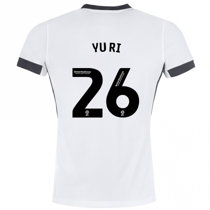 Enfant Football Maillot Choe Yu-Ri #26 Blanc Noir Tenues Extérieur 2024/25 Canada