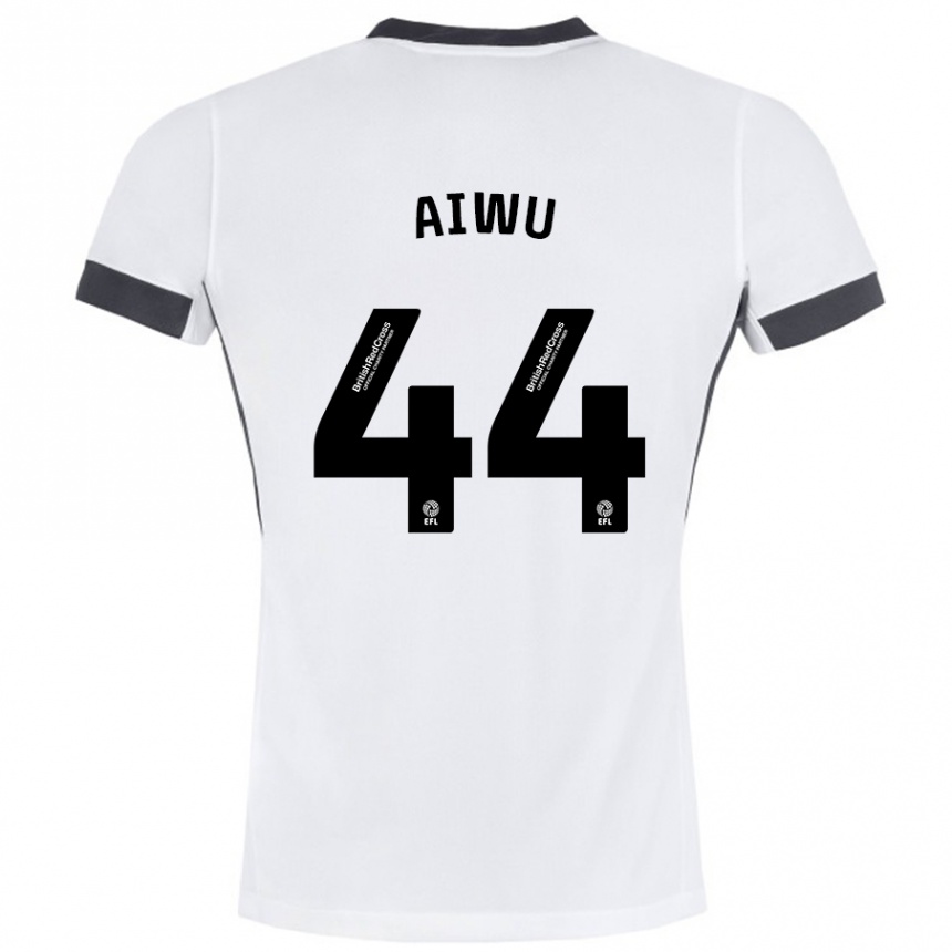 Enfant Football Maillot Emanuel Aiwu #44 Blanc Noir Tenues Extérieur 2024/25 Canada