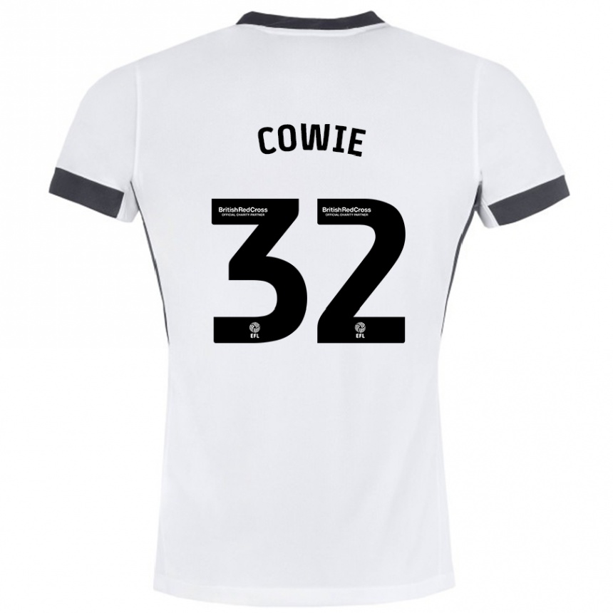 Enfant Football Maillot Abbie Cowie #32 Blanc Noir Tenues Extérieur 2024/25 Canada