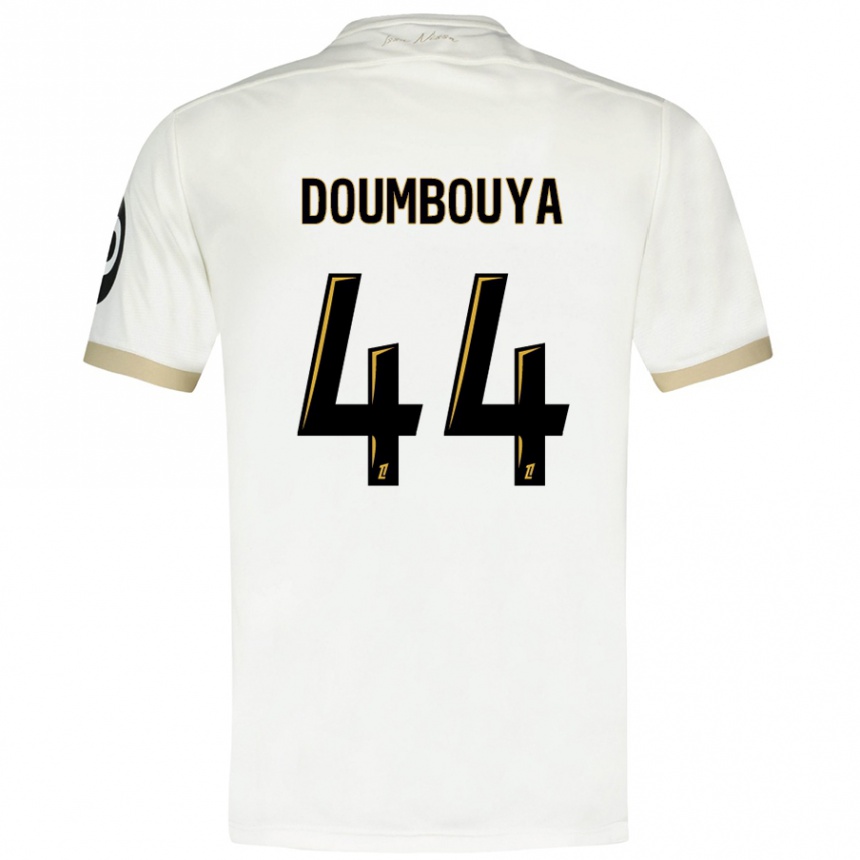 Kids Football Amidou Doumbouya #44 White Gold Away Jersey 2024/25 T-Shirt Canada