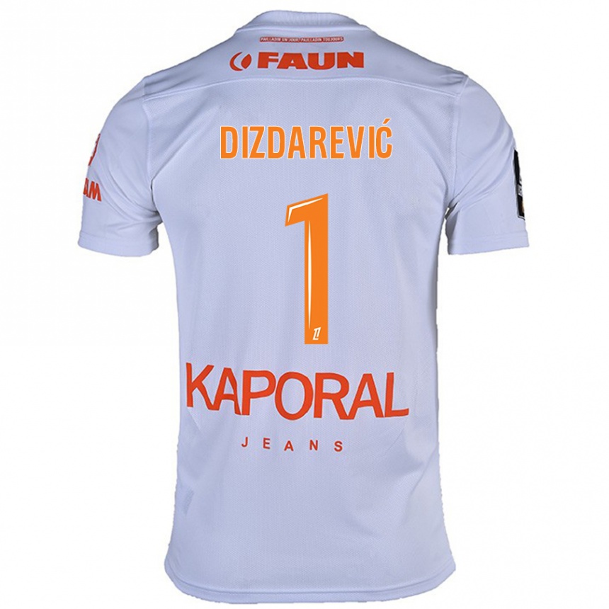 Kids Football Belmin Dizdarevic #1 White Away Jersey 2024/25 T-Shirt Canada