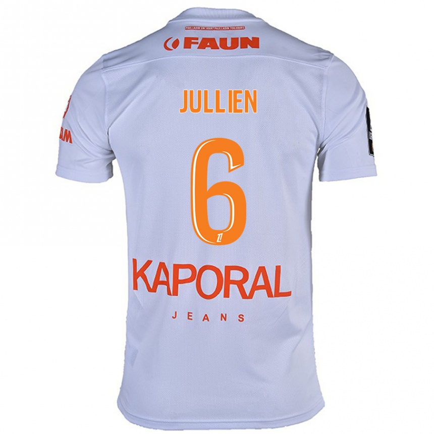 Kids Football Christopher Jullien #6 White Away Jersey 2024/25 T-Shirt Canada