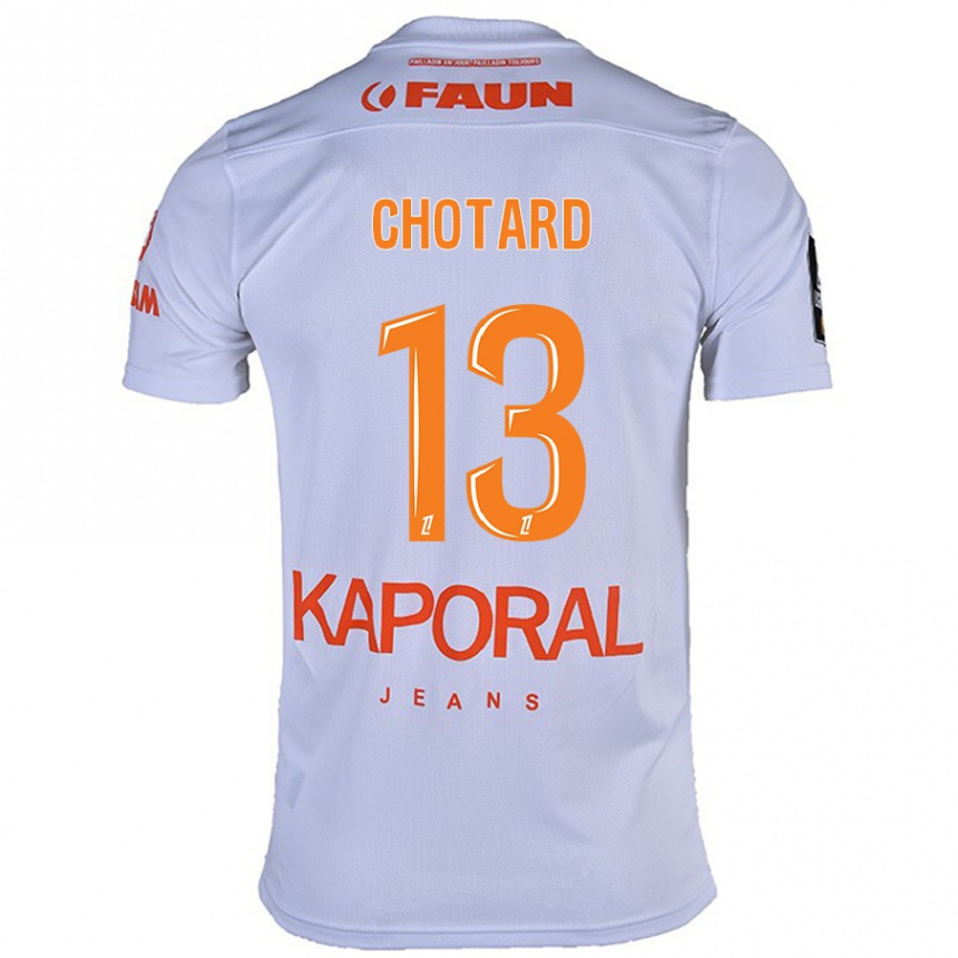 Kids Football Joris Chotard #13 White Away Jersey 2024/25 T-Shirt Canada