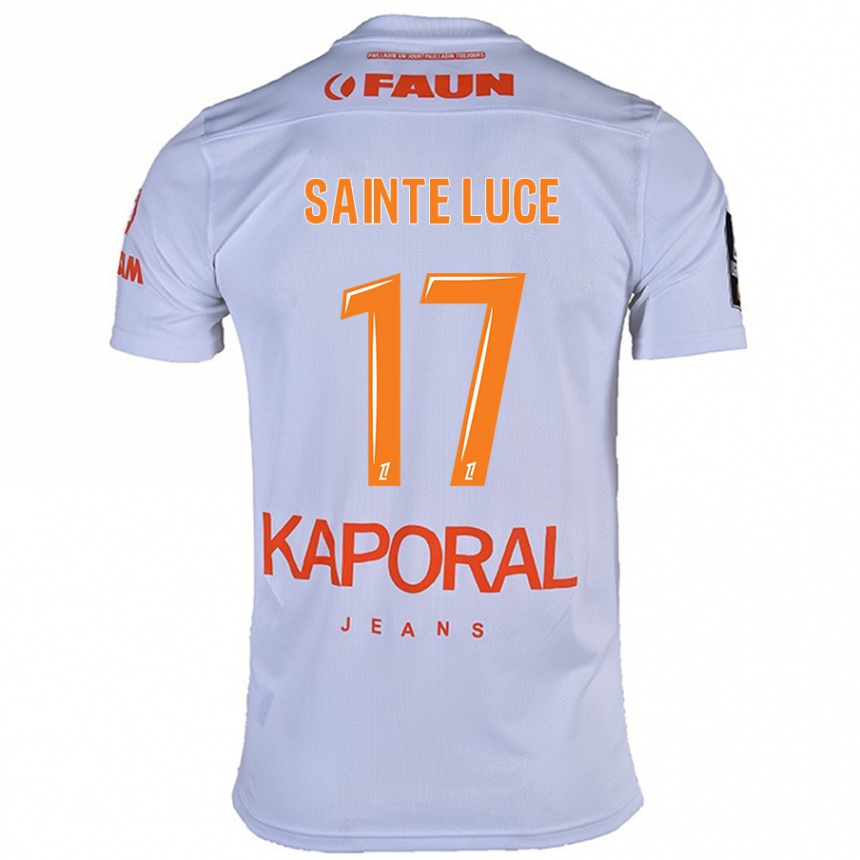 Kids Football Théo Sainte-Luce #17 White Away Jersey 2024/25 T-Shirt Canada