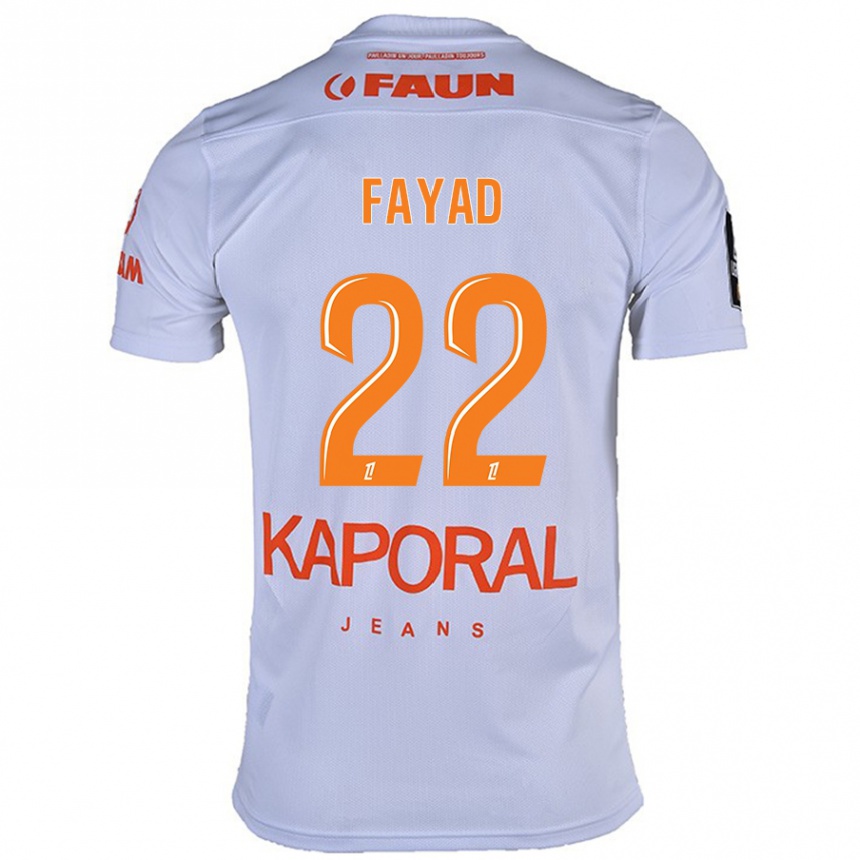 Kids Football Khalil Fayad #22 White Away Jersey 2024/25 T-Shirt Canada