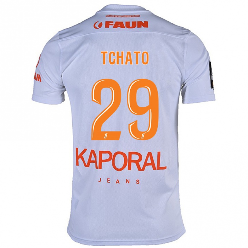 Kids Football Enzo Tchato #29 White Away Jersey 2024/25 T-Shirt Canada