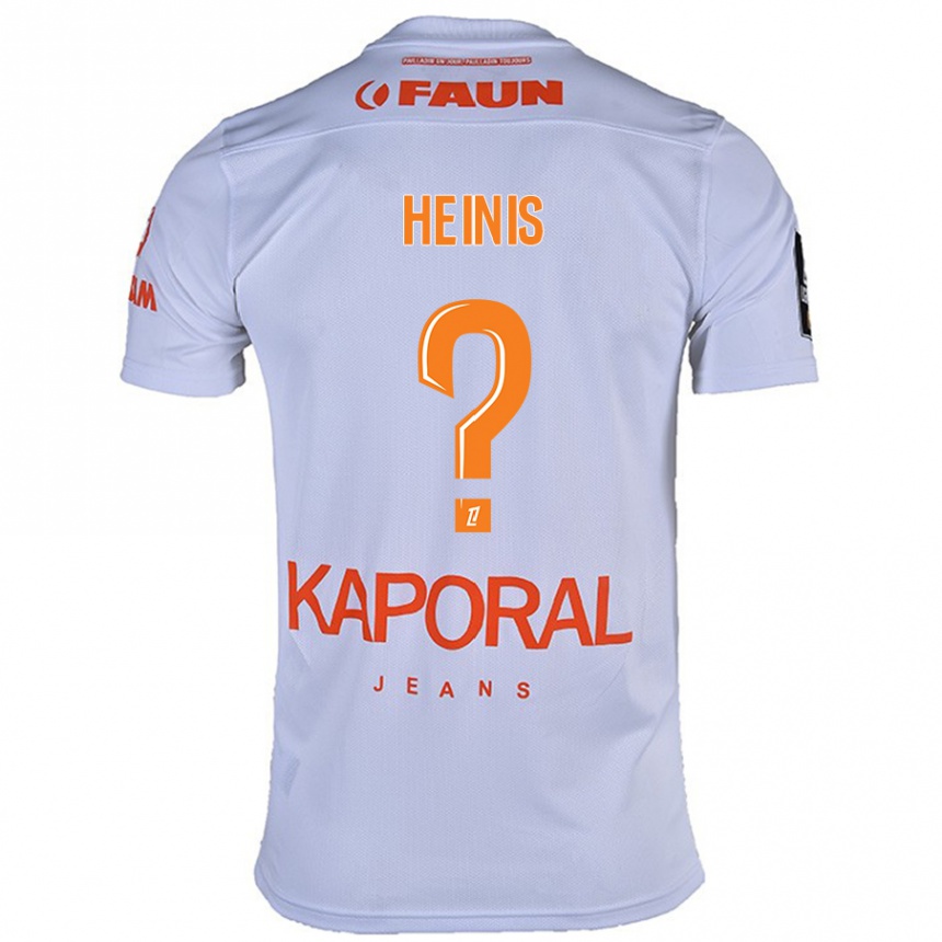 Kids Football Keahinui Heinis #0 White Away Jersey 2024/25 T-Shirt Canada