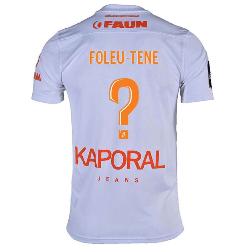 Kids Football Kévin Foleu-Tene #0 White Away Jersey 2024/25 T-Shirt Canada