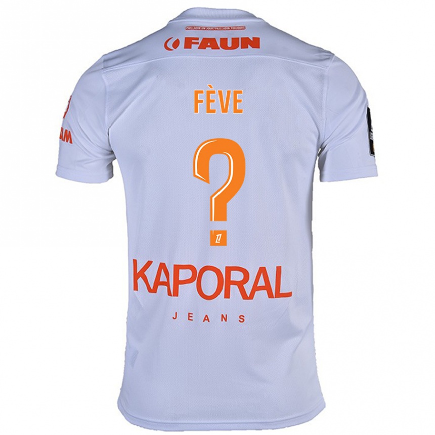 Kids Football Lino Fève #0 White Away Jersey 2024/25 T-Shirt Canada