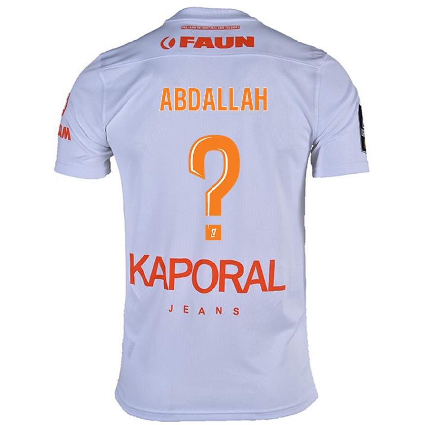 Kids Football Ikrame Abdallah #0 White Away Jersey 2024/25 T-Shirt Canada