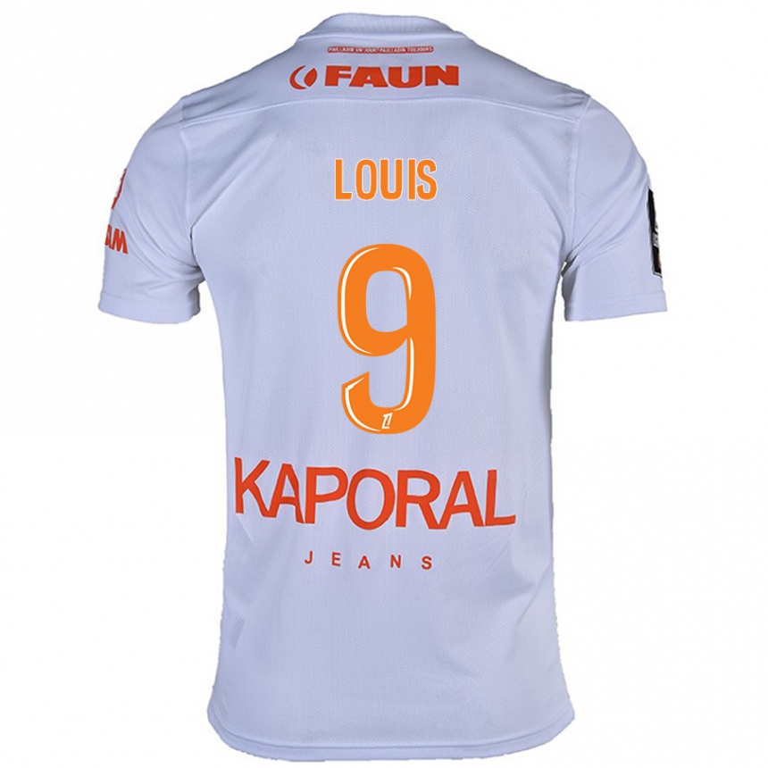 Kids Football Kethna Louis #9 White Away Jersey 2024/25 T-Shirt Canada