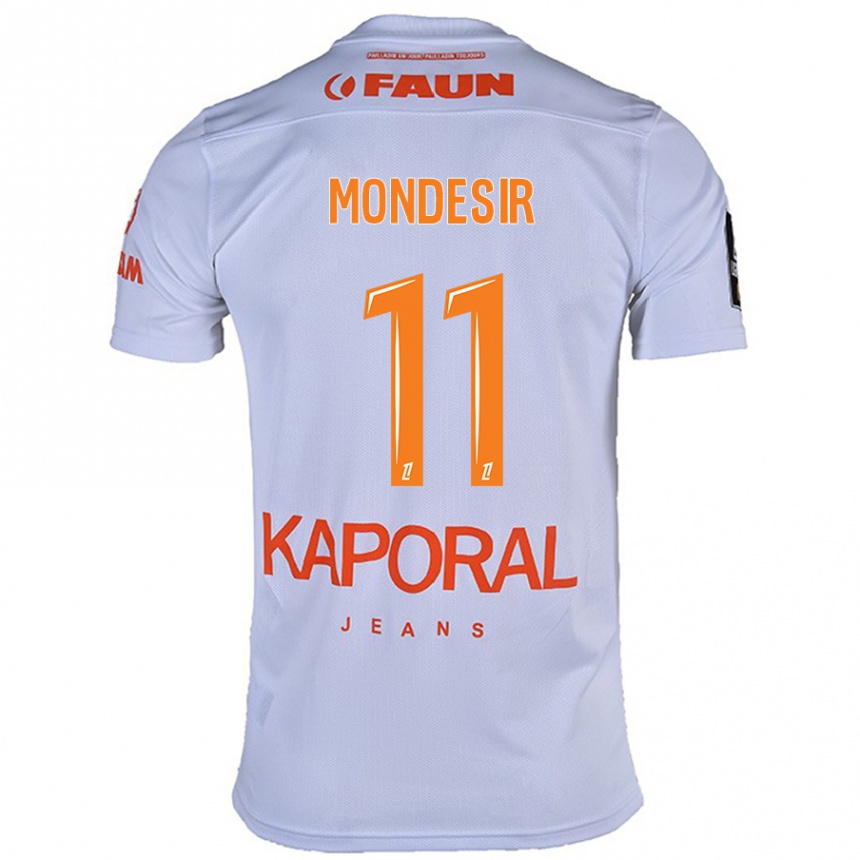 Kids Football Nérilia Mondésir #11 White Away Jersey 2024/25 T-Shirt Canada