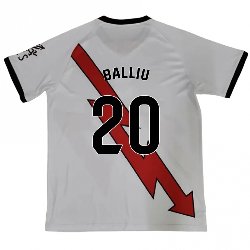 Kids Football Iván Balliu #20 Red Away Jersey 2024/25 T-Shirt Canada