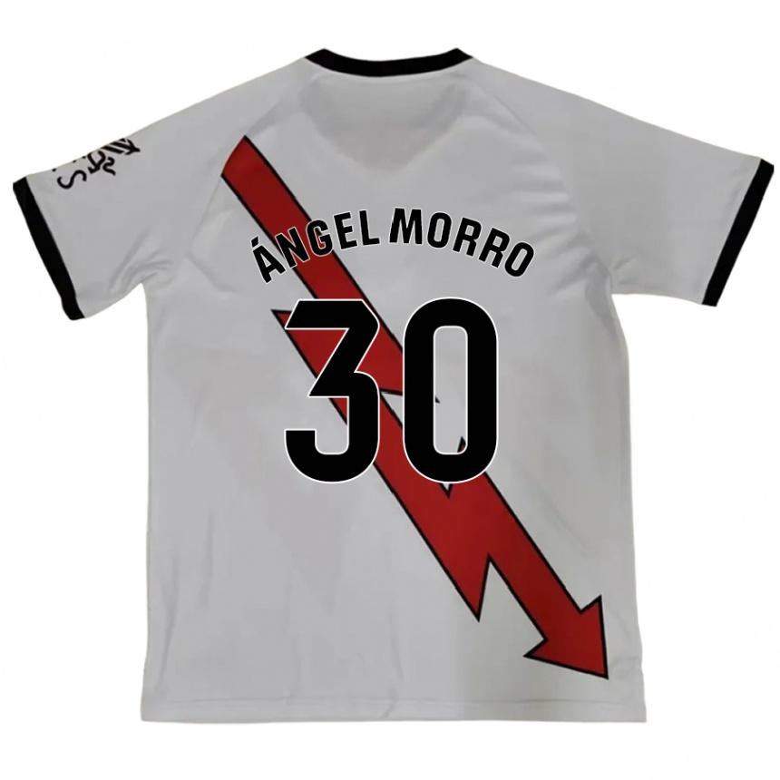 Enfant Football Maillot Miguel Ángel Morro #30 Rouge Tenues Extérieur 2024/25 Canada