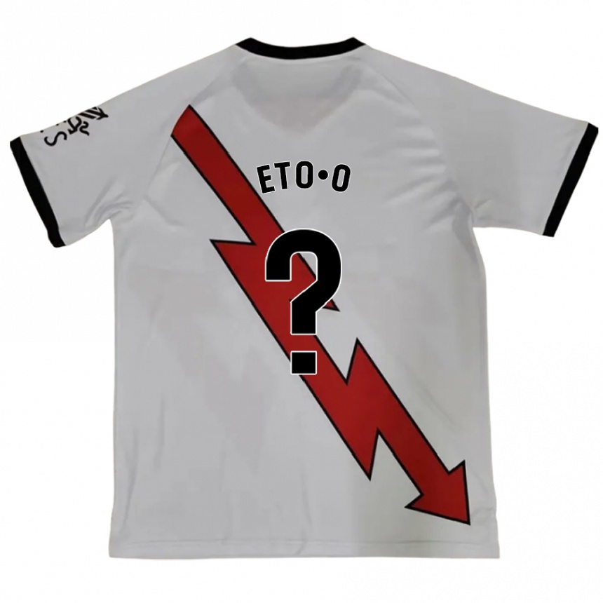 Kids Football Etienne Eto'o #0 Red Away Jersey 2024/25 T-Shirt Canada