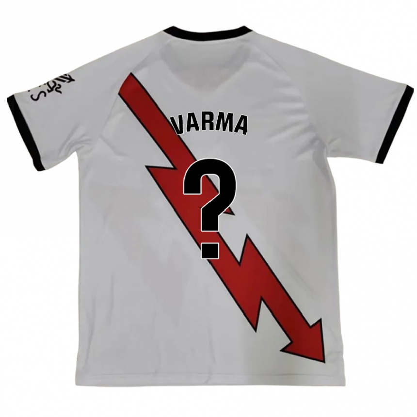 Kids Football Roman Varma #0 Red Away Jersey 2024/25 T-Shirt Canada