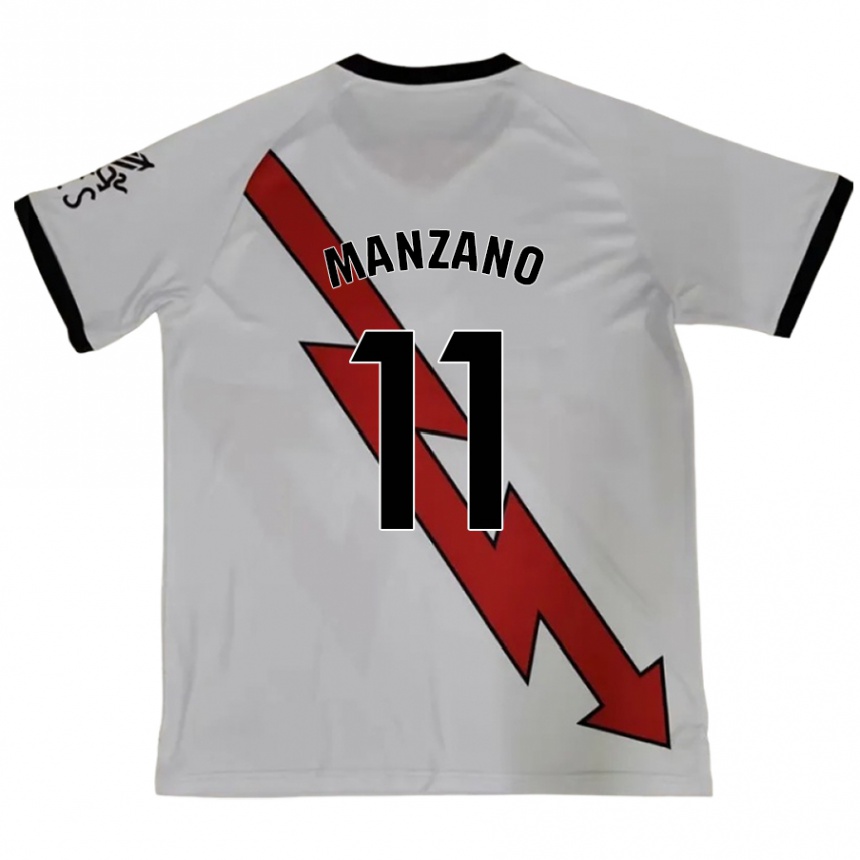 Enfant Football Maillot Sergio Manzano #11 Rouge Tenues Extérieur 2024/25 Canada