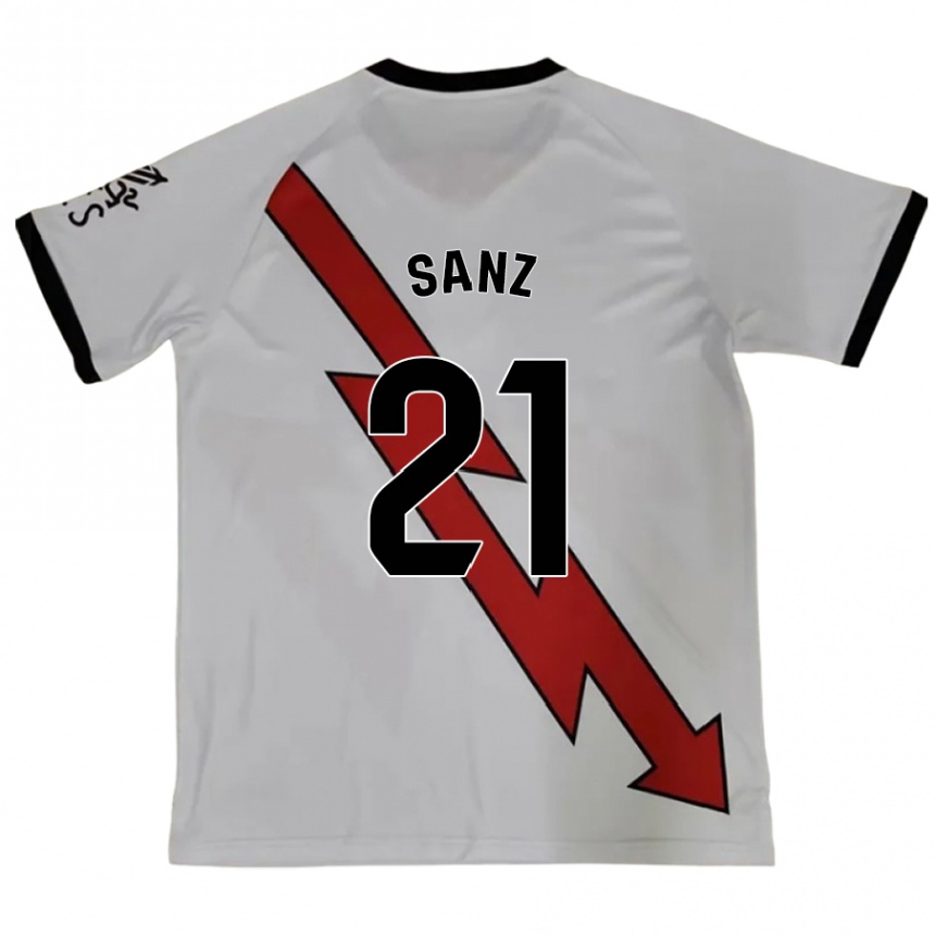 Kids Football Luismi Sanz #21 Red Away Jersey 2024/25 T-Shirt Canada