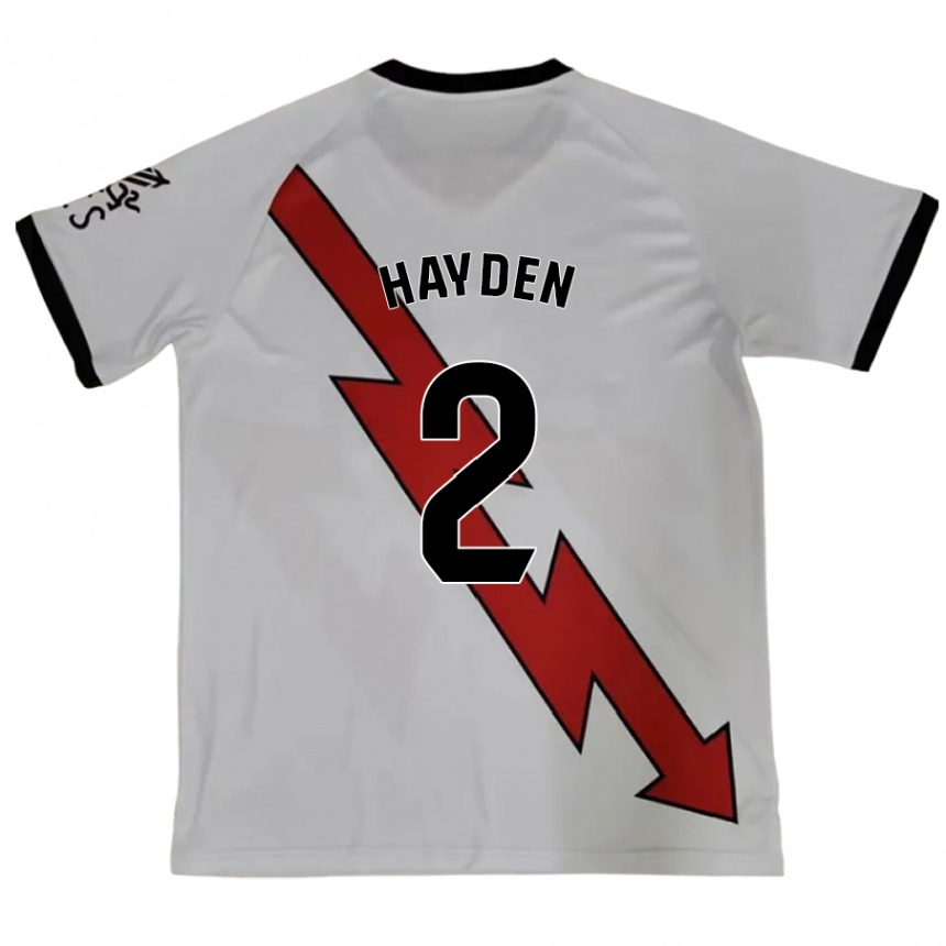 Enfant Football Maillot Danielle Hayden #2 Rouge Tenues Extérieur 2024/25 Canada