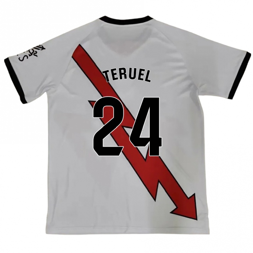 Enfant Football Maillot Laura Teruel Montero #24 Rouge Tenues Extérieur 2024/25 Canada