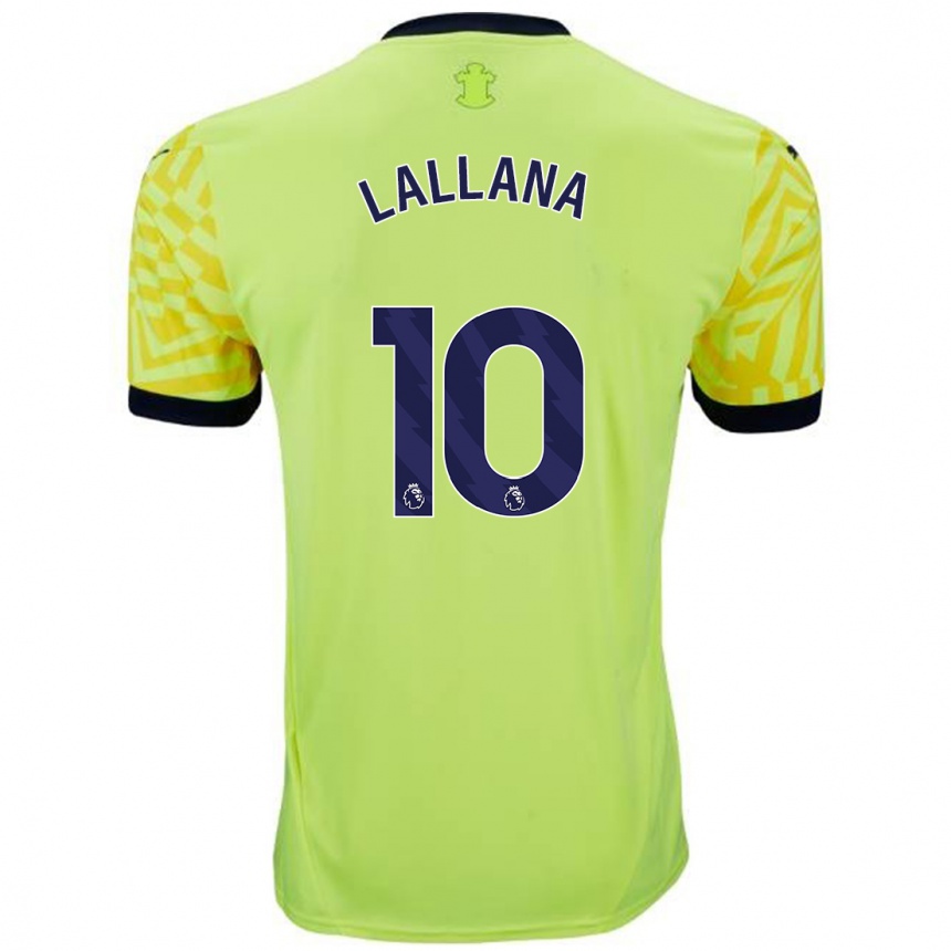 Enfant Football Maillot Adam Lallana #10 Jaune Tenues Extérieur 2024/25 Canada