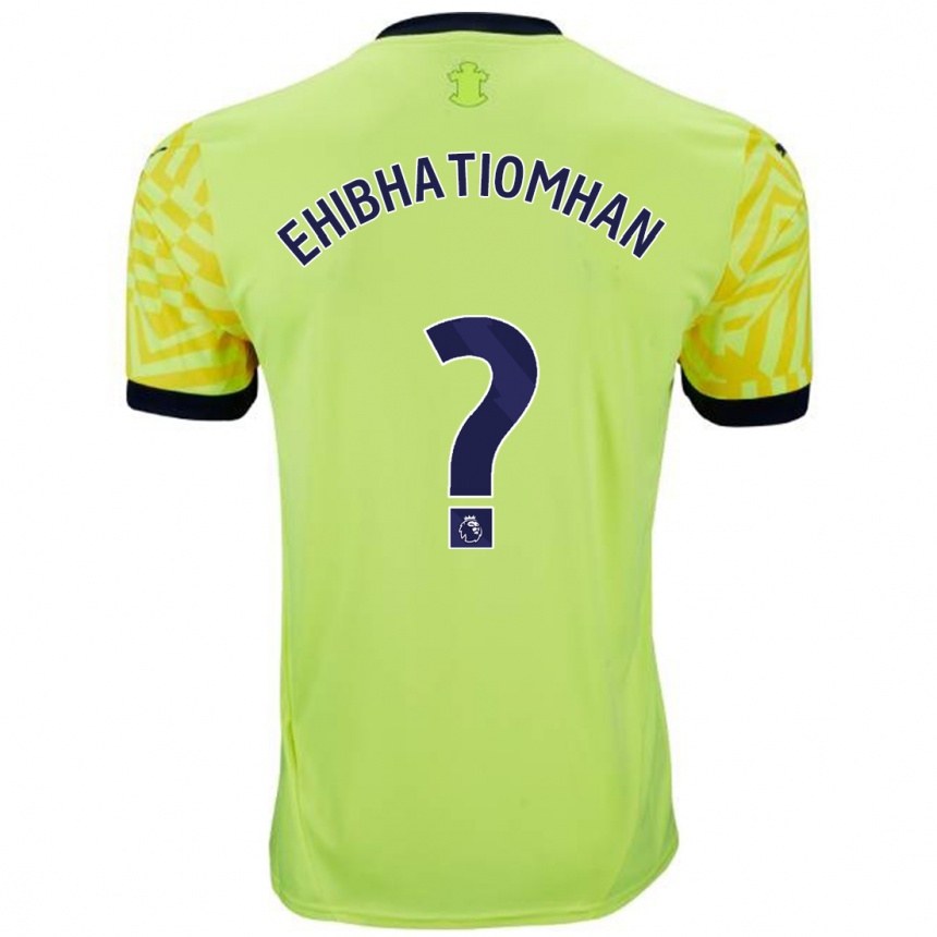 Enfant Football Maillot Princewill Ehibhatiomhan #0 Jaune Tenues Extérieur 2024/25 Canada