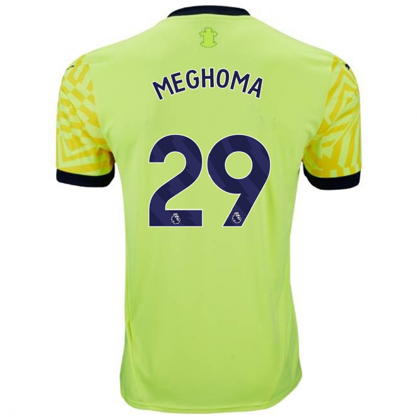 Enfant Football Maillot Jayden Meghoma #29 Jaune Tenues Extérieur 2024/25 Canada