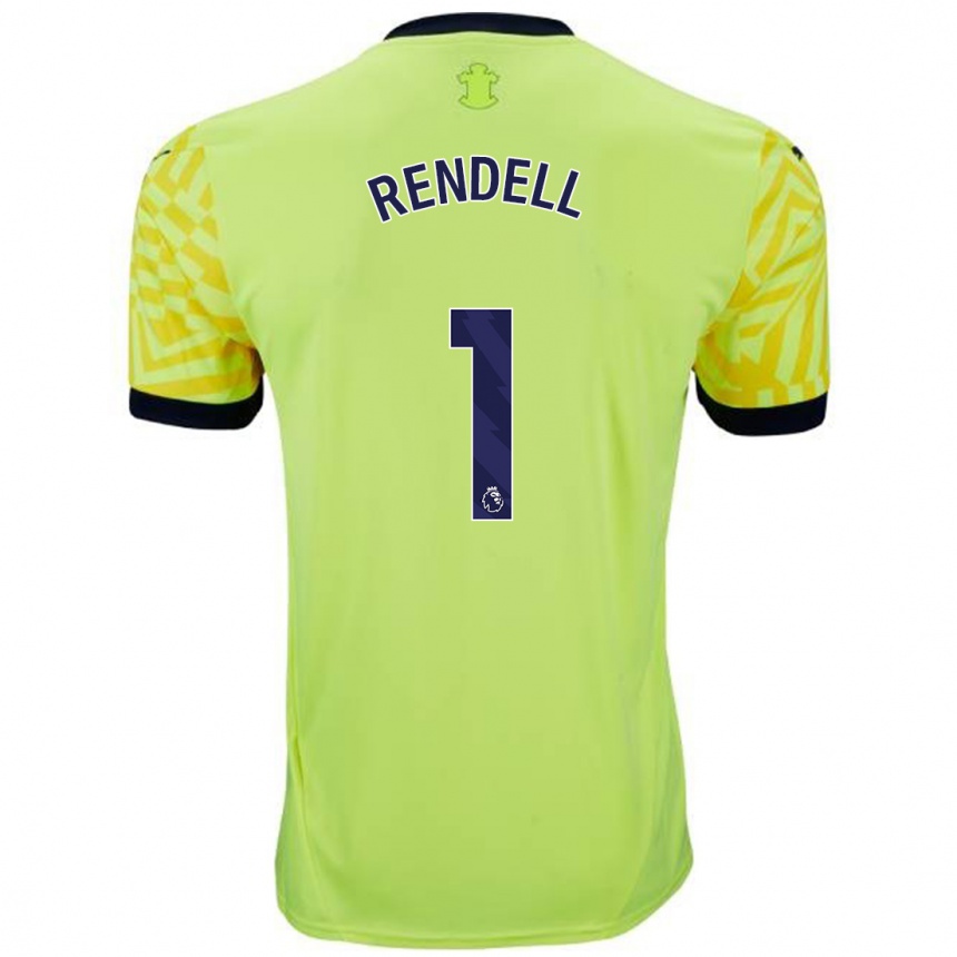 Enfant Football Maillot Kayla Rendell #1 Jaune Tenues Extérieur 2024/25 Canada