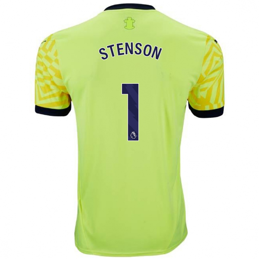 Enfant Football Maillot Fran Stenson #1 Jaune Tenues Extérieur 2024/25 Canada