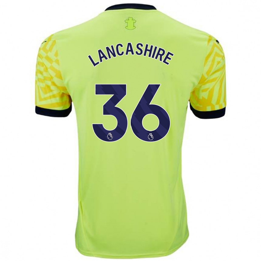 Kids Football Olly Lancashire #36 Yellow Away Jersey 2024/25 T-Shirt Canada