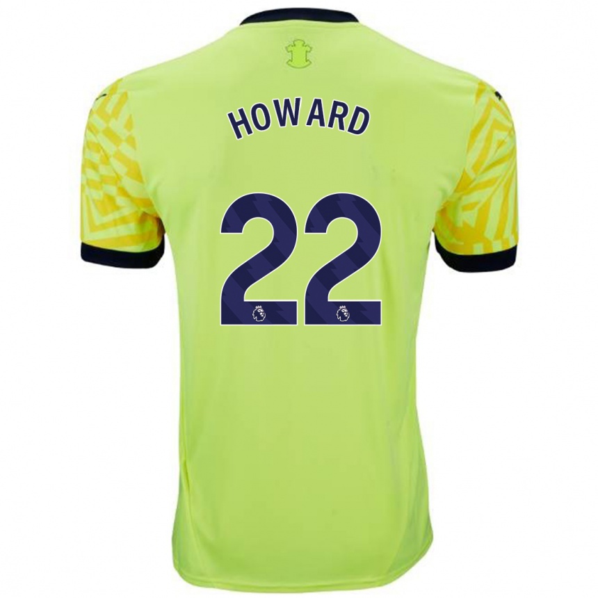 Kids Football Bethany-May Howard #22 Yellow Away Jersey 2024/25 T-Shirt Canada