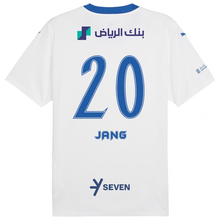 Kids Football Hyun-Soo Jang #20 White Blue Away Jersey 2024/25 T-Shirt Canada