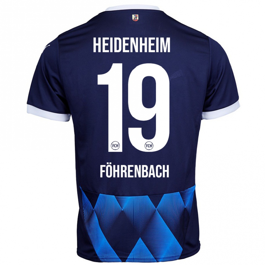 Enfant Football Maillot Jonas Föhrenbach #19 Bleu Marine Foncé Tenues Extérieur 2024/25 Canada