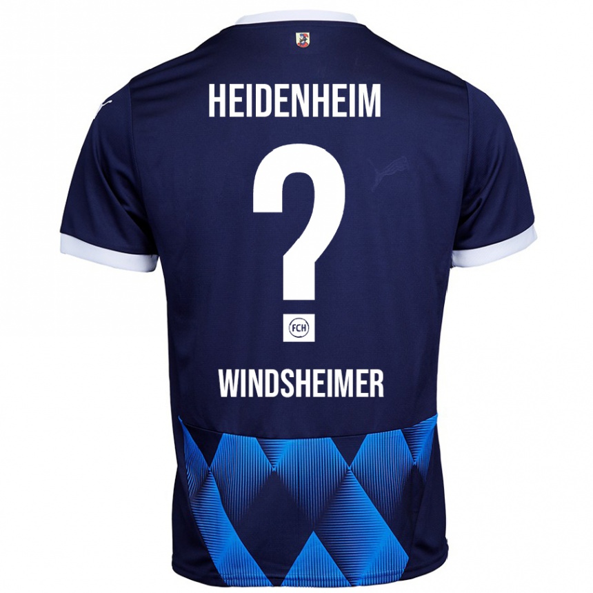 Enfant Football Maillot Tim Windsheimer #0 Bleu Marine Foncé Tenues Extérieur 2024/25 Canada