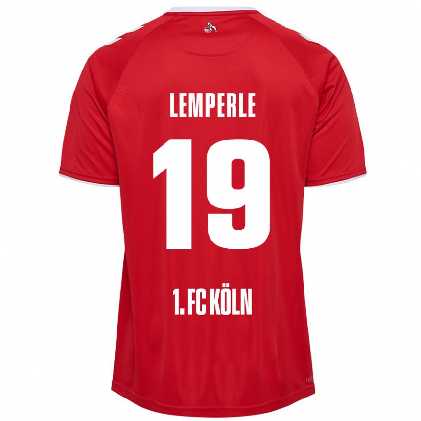 Kids Football Tim Lemperle #19 Red White Away Jersey 2024/25 T-Shirt Canada