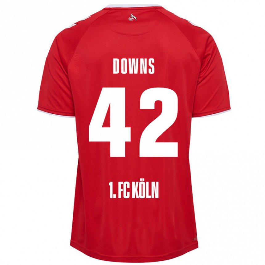 Kids Football Damion Downs #42 Red White Away Jersey 2024/25 T-Shirt Canada