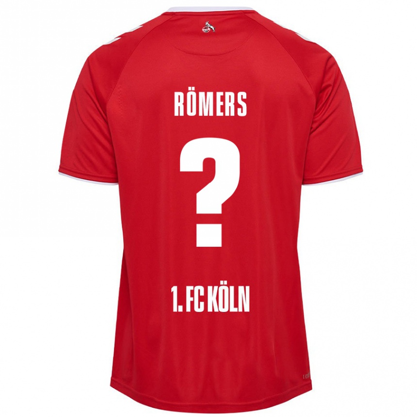 Kids Football Arian Römers #0 Red White Away Jersey 2024/25 T-Shirt Canada