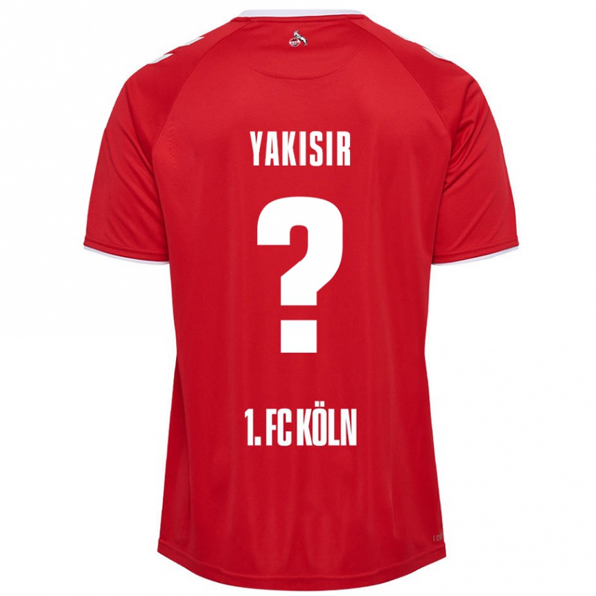 Kids Football Emir-Ahmet Yakisir #0 Red White Away Jersey 2024/25 T-Shirt Canada