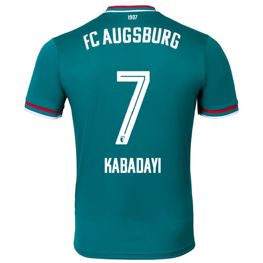 Kids Football Yusuf Kabadayi #7 Dark Green Away Jersey 2024/25 T-Shirt Canada