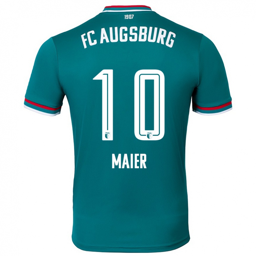 Kids Football Arne Maier #10 Dark Green Away Jersey 2024/25 T-Shirt Canada