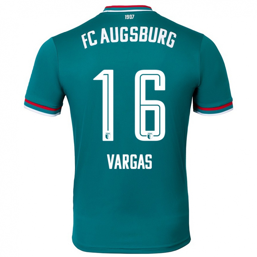 Kids Football Rubén Vargas #16 Dark Green Away Jersey 2024/25 T-Shirt Canada