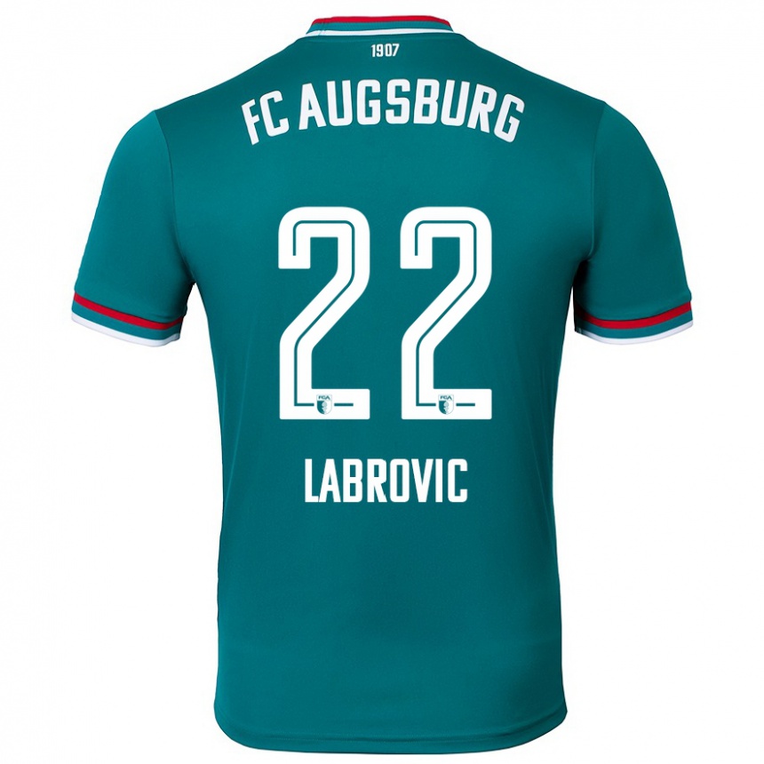 Kids Football Nediljko Labrovic #22 Dark Green Away Jersey 2024/25 T-Shirt Canada