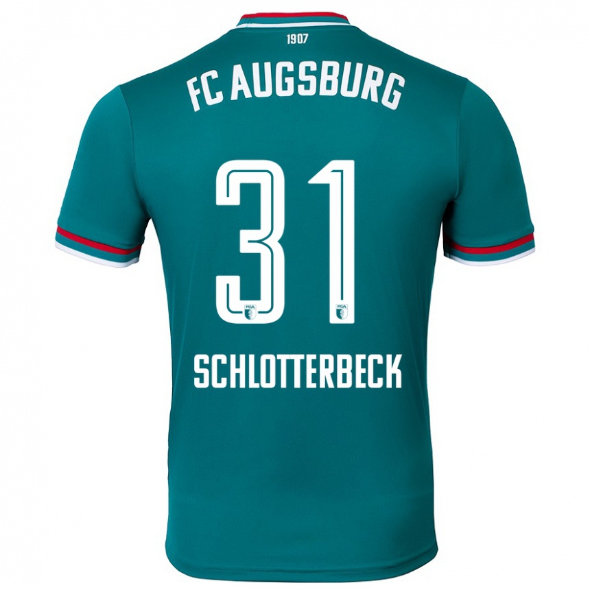 Kids Football Keven Schlotterbeck #31 Dark Green Away Jersey 2024/25 T-Shirt Canada