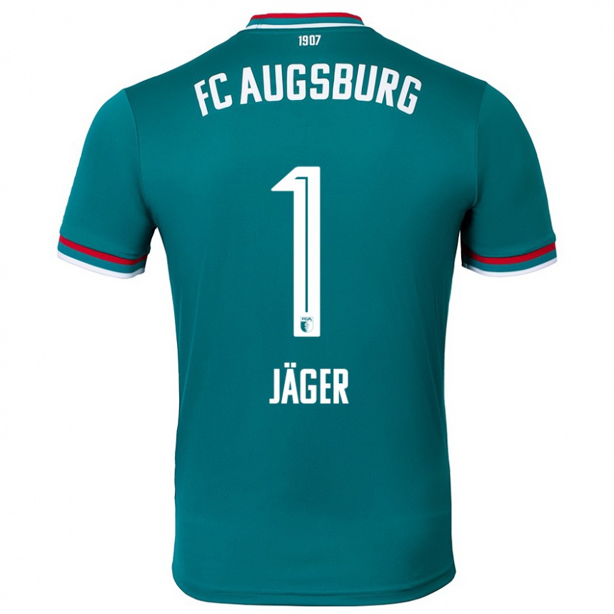 Kids Football Tobias Jäger #1 Dark Green Away Jersey 2024/25 T-Shirt Canada