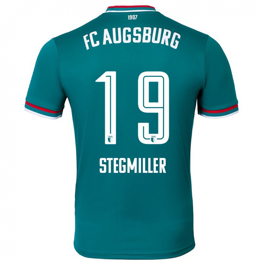 Kids Football Louis Stegmiller #19 Dark Green Away Jersey 2024/25 T-Shirt Canada